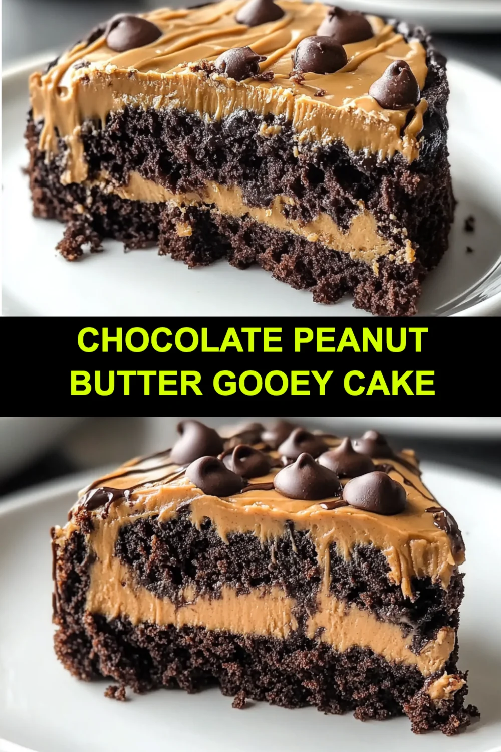 Chocolate Peanut Butter Gooey Cake