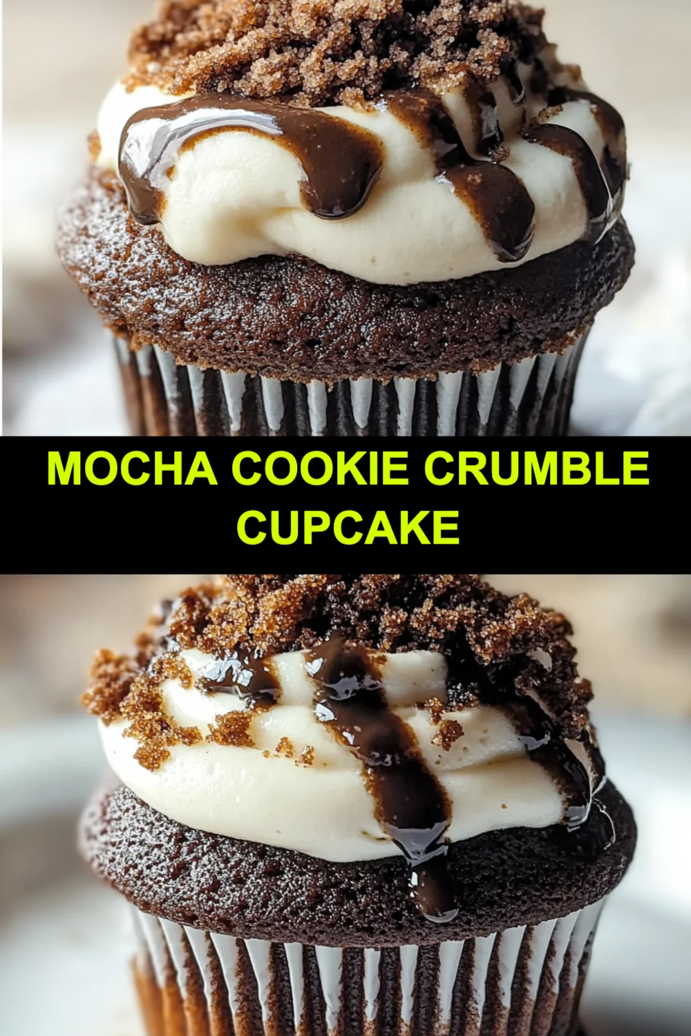 Mocha Cookie Crumble Cupcake