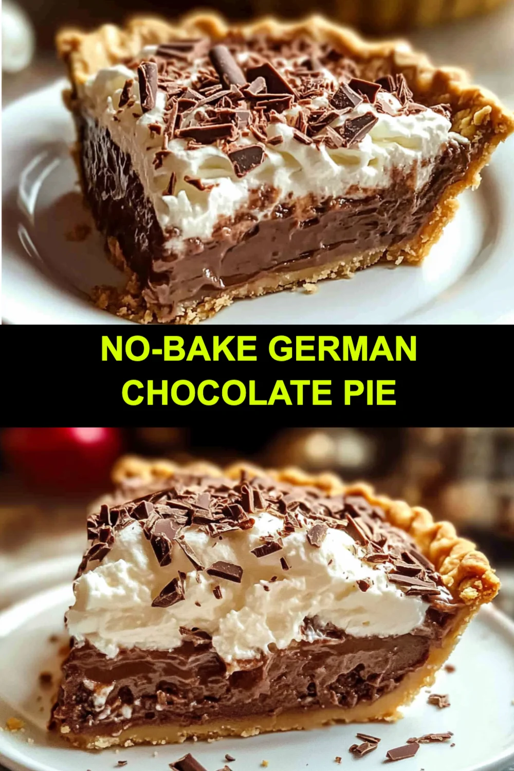 No-Bake German Chocolate Pie