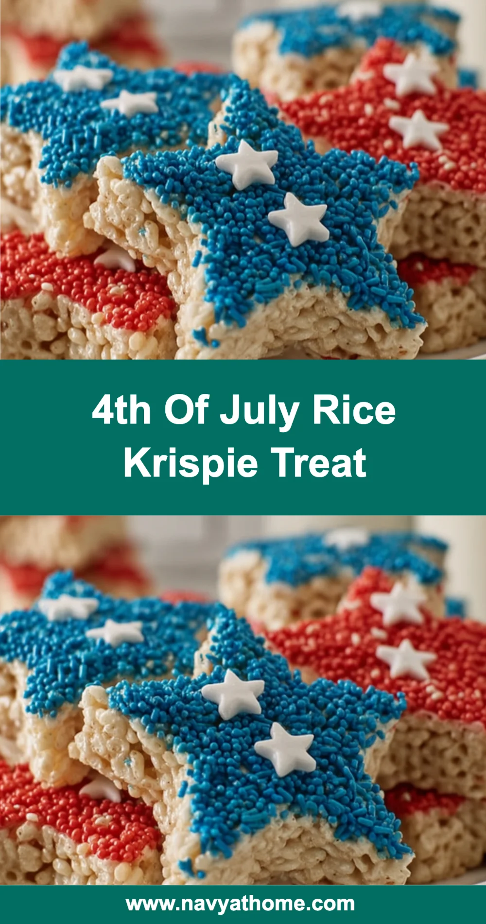 4th of July Rice Krispie Treats Recipe (Festive and Fun!)