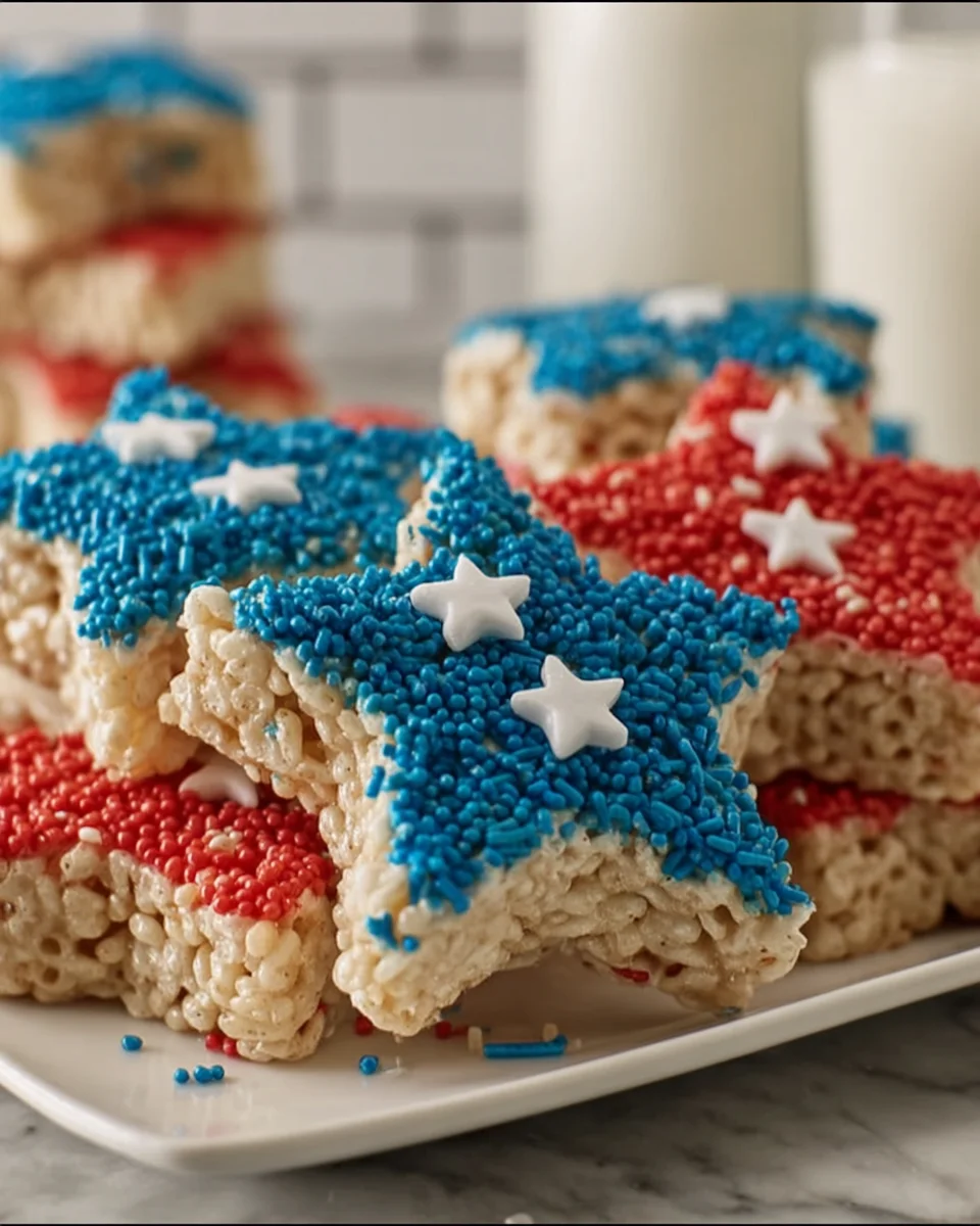 4th of July Rice Krispie Treats Recipe (Festive and Fun!)