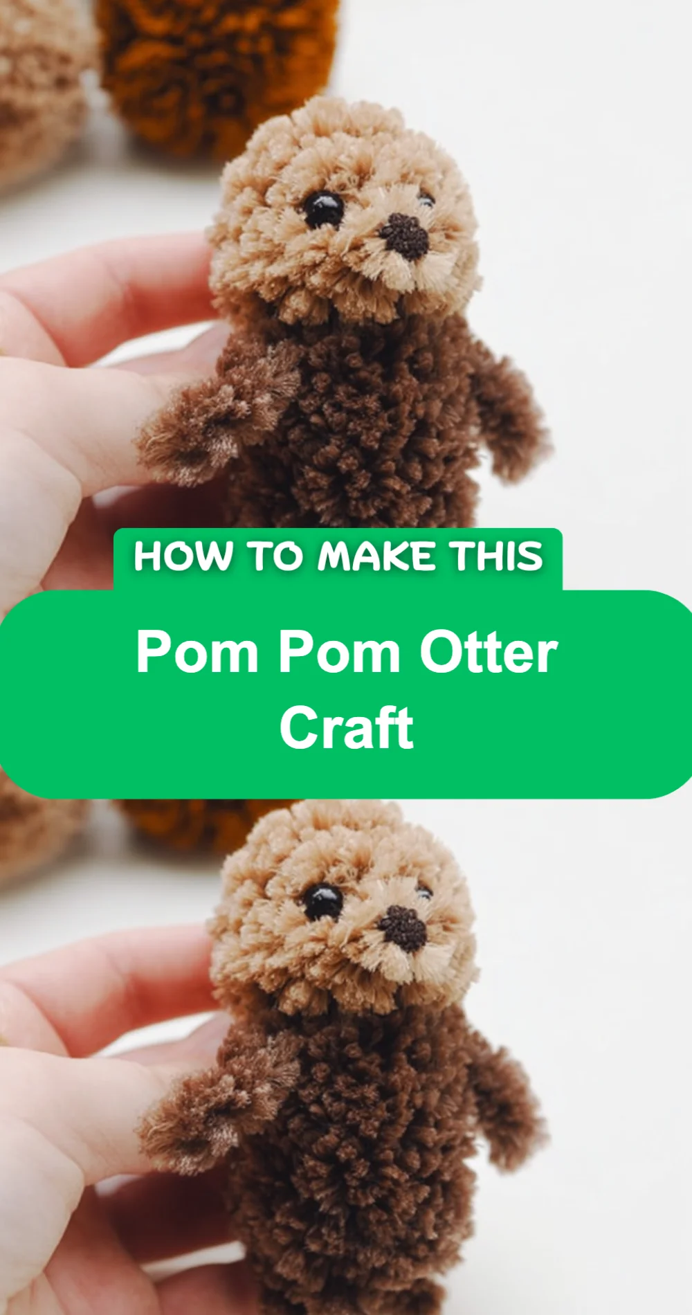Adorable Pom Pom Otter Craft Recipe