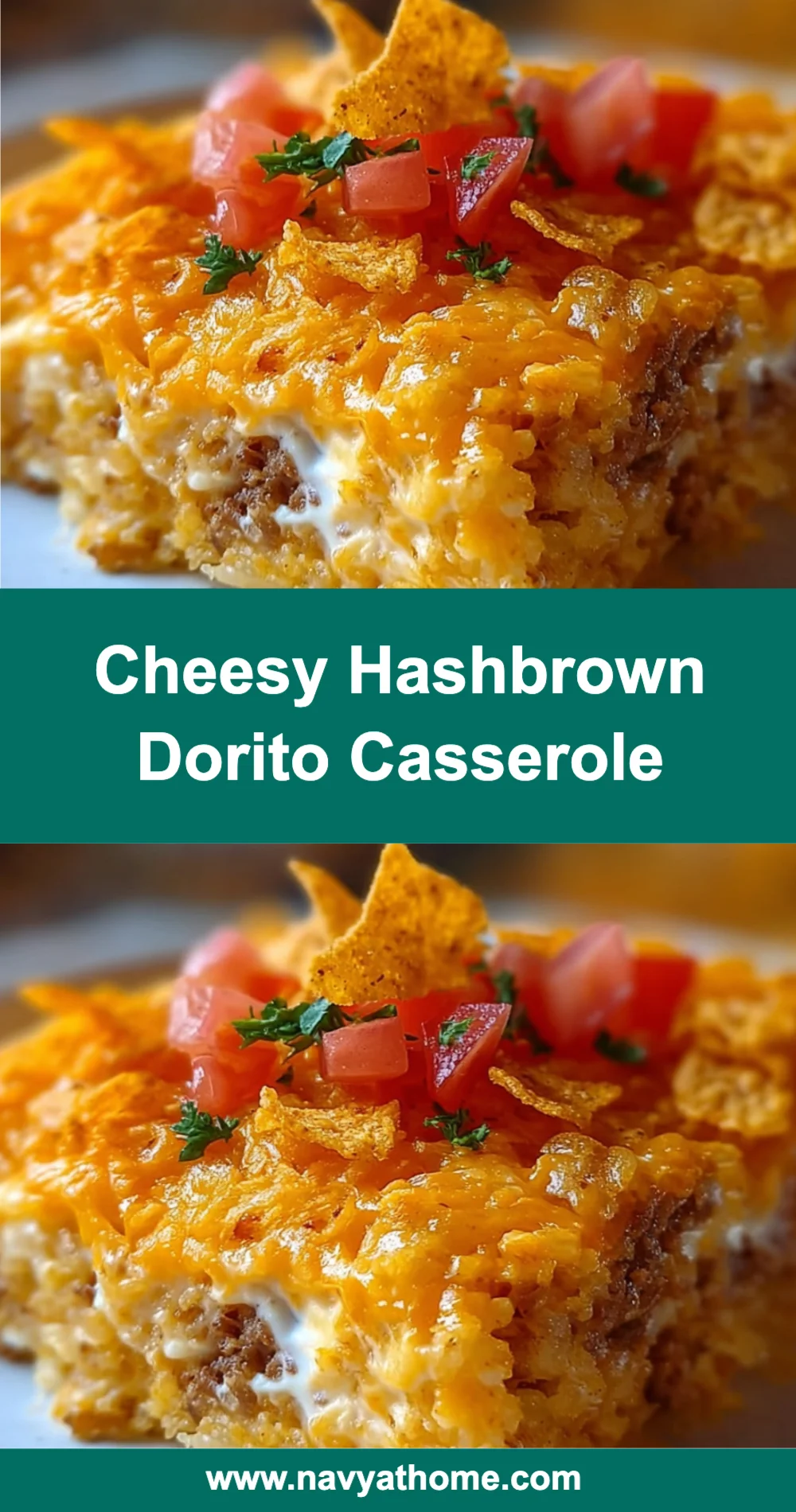 Cheesy Hashbrown Dorito Casserole Recipe