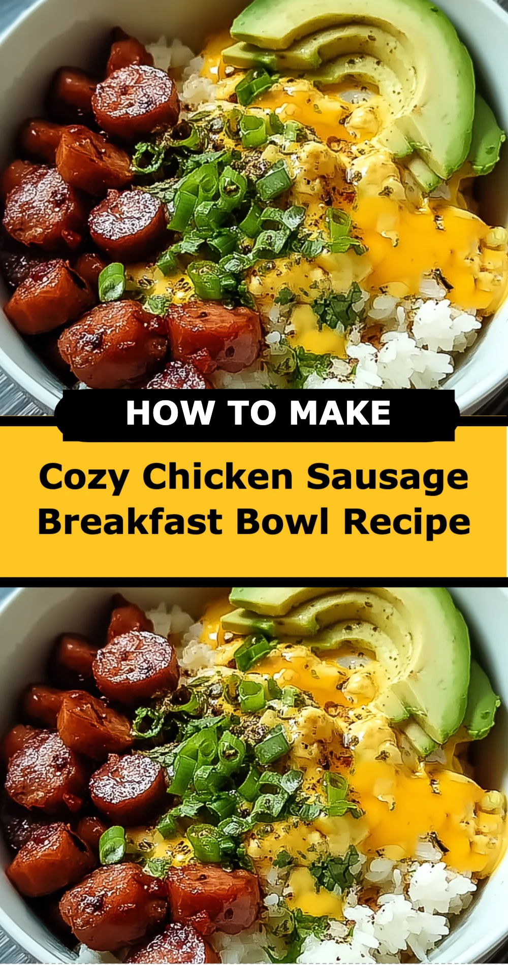 Cozy Chicken Sausage Breakfast Bowl Recipe