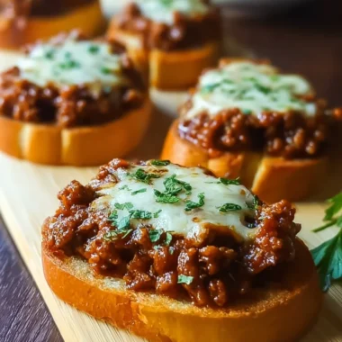 Delicious Open Face Garlic Toast Sloppy Joes Recipe