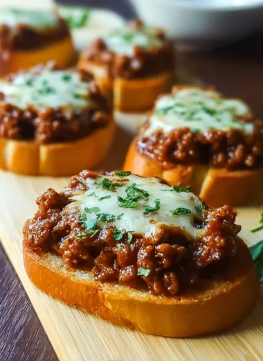 Delicious Open Face Garlic Toast Sloppy Joes Recipe