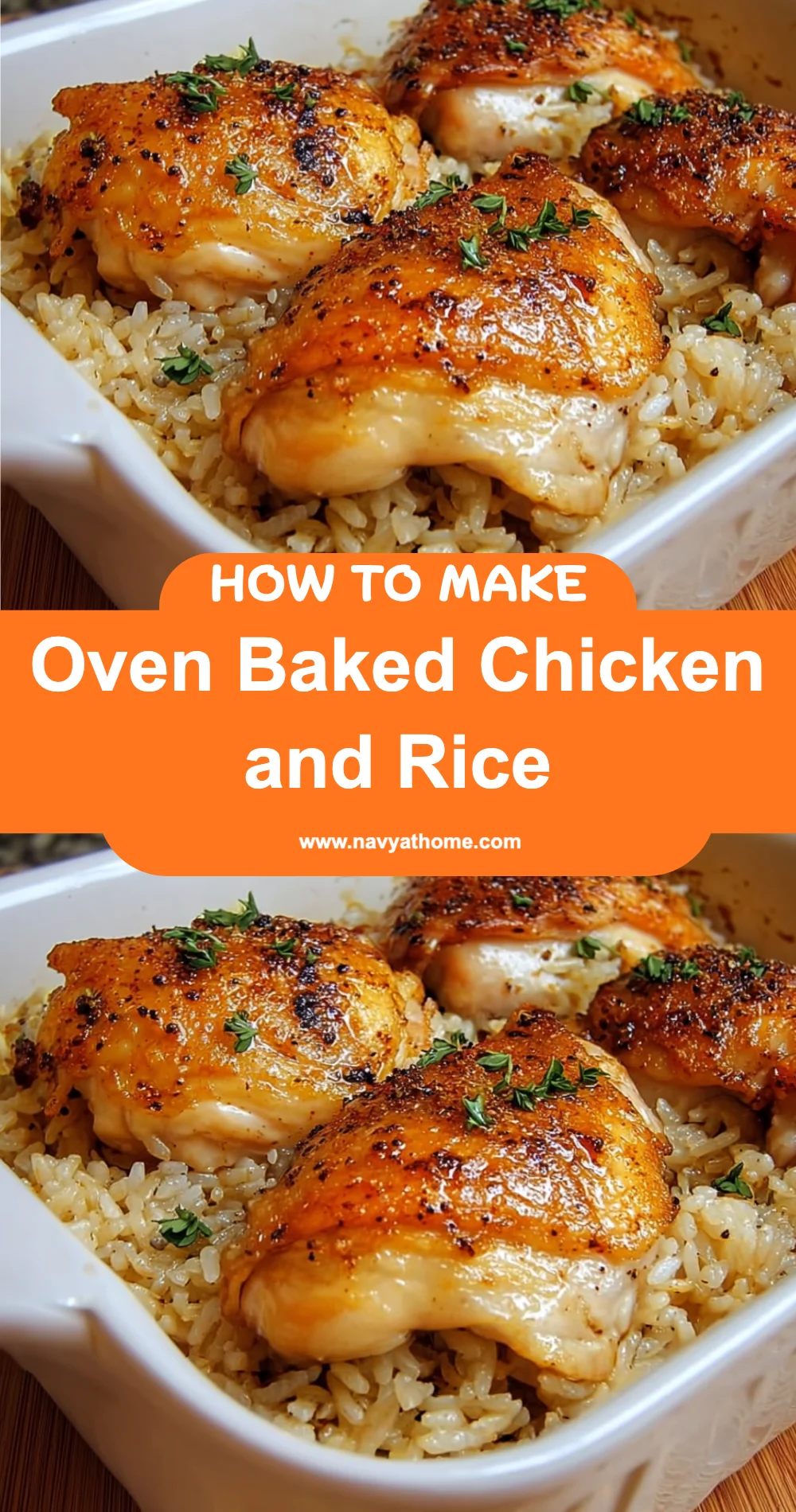 Delicious Oven Baked Chicken and Rice Recipe
