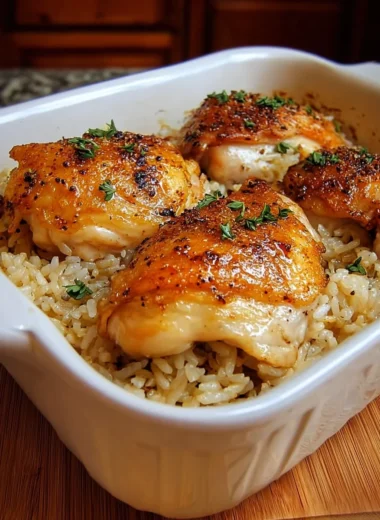 Delicious Oven Baked Chicken and Rice Recipe