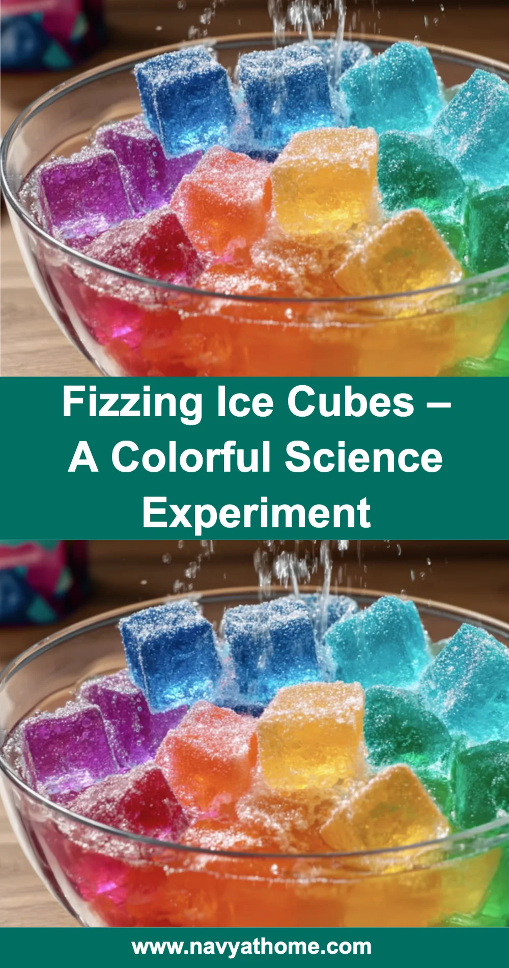 Fizzing Ice Cubes Recipe: A Colorful Science Experiment for Kids!