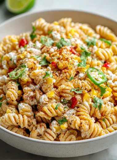 Healthy Street Corn Pasta Salad Recipe