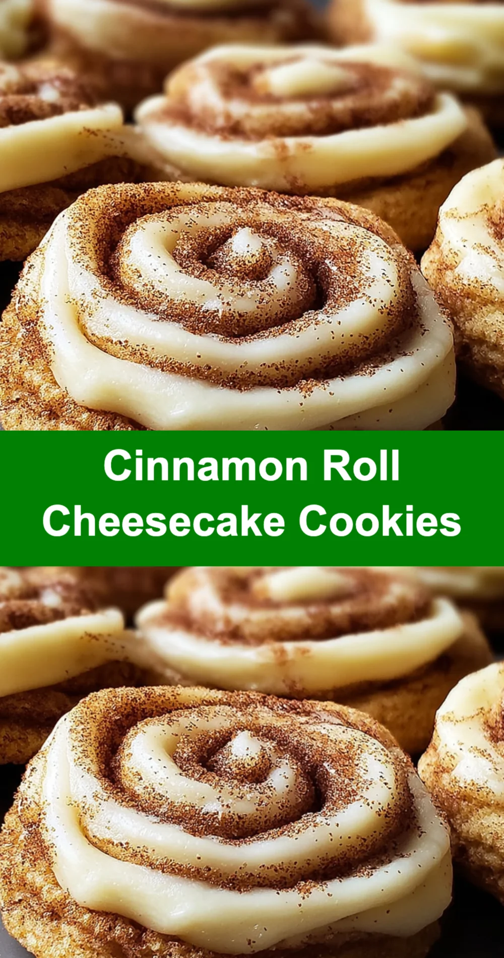 Sweet Cinnamon Roll Cheesecake Cookies Recipe