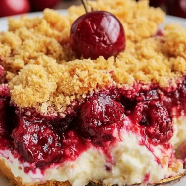 Decadent Cherry Cheesecake Dump Cake Recipe