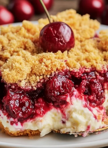 Decadent Cherry Cheesecake Dump Cake Recipe
