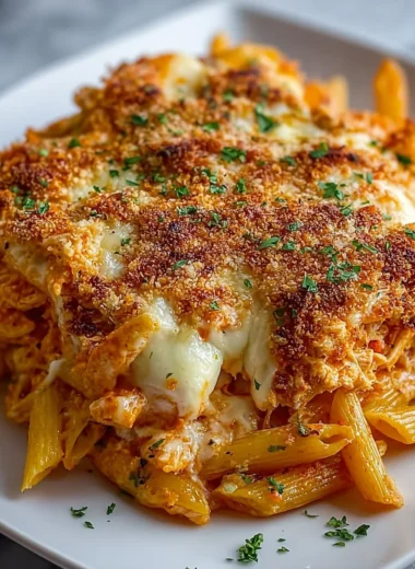 Delicious Dump And Bake Chicken Parmesan Casserole Recipe