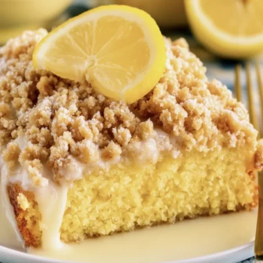 Deliciously Moist Lemon Crumb Cake Recipe