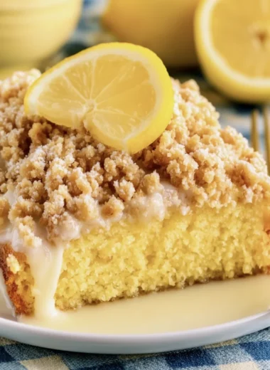 Deliciously Moist Lemon Crumb Cake Recipe