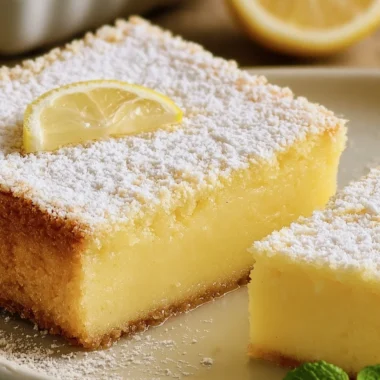 Delightful Italian Lemon Custard Cake Recipe