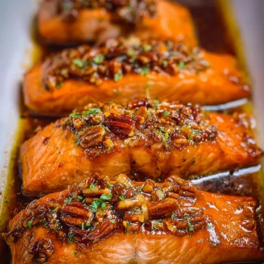 Maple Pecan Glazed Salmon Recipe (Quick and Easy!)