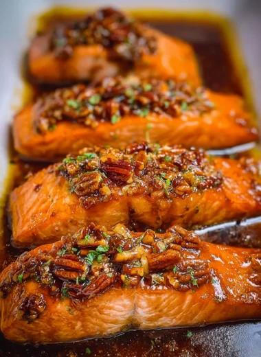 Maple Pecan Glazed Salmon Recipe (Quick and Easy!)