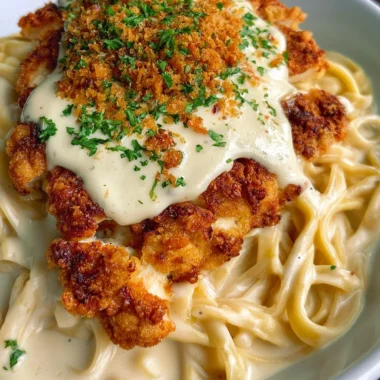 Ultimate Crispy Chicken Fettuccine Alfredo Recipe