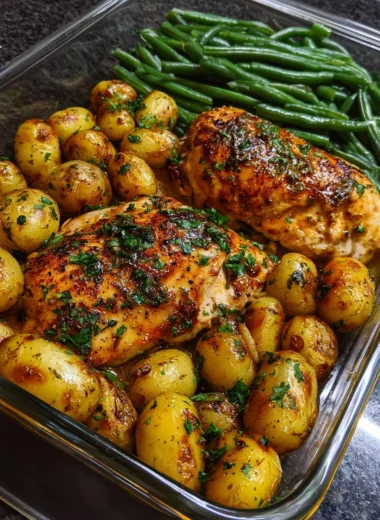 Ultimate Garlic Butter Chicken Recipe with Baby Potatoes and Green Beans