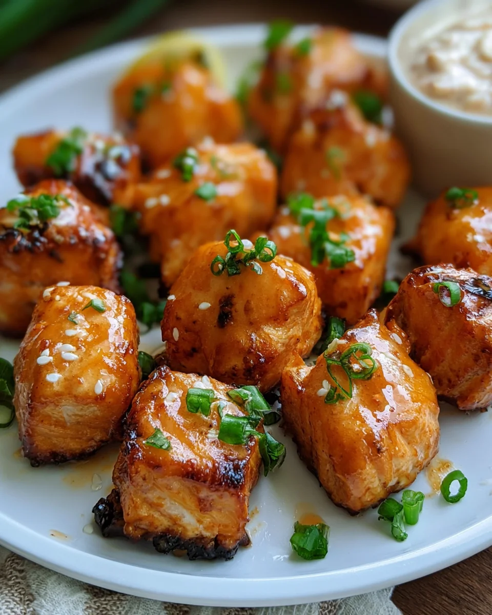 Air Fryer Bang Bang Salmon Bites Recipe (Quick and Easy)