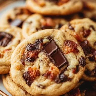 Bourbon Bacon Chocolate Chunk Cookies Recipe
