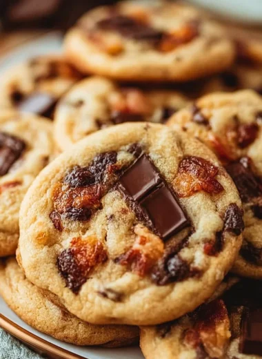 Bourbon Bacon Chocolate Chunk Cookies Recipe