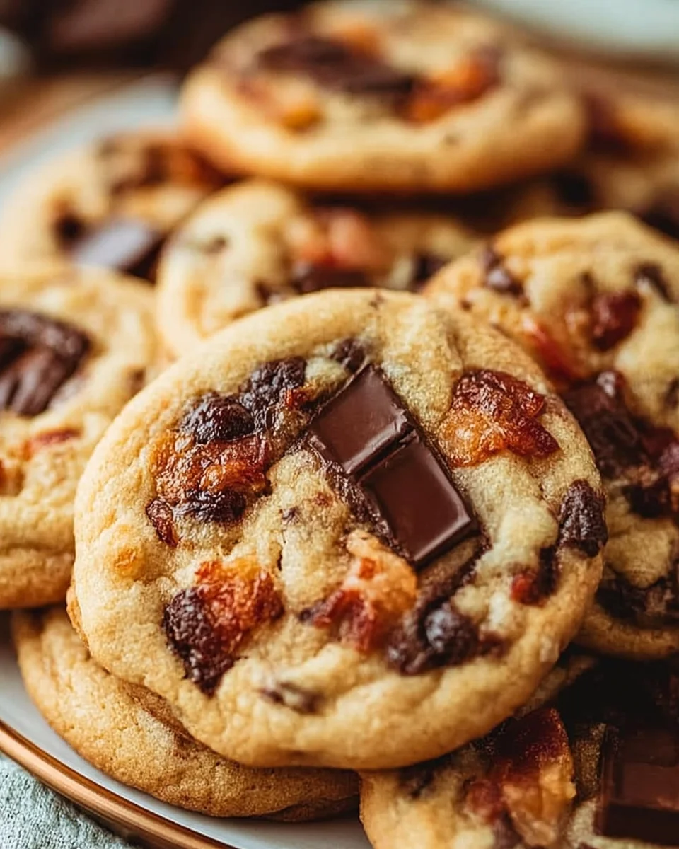 Bourbon Bacon Chocolate Chunk Cookies Recipe