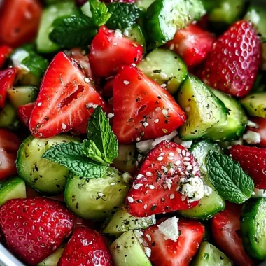 Crisp Cucumber Strawberry Salad Recipe: A Refreshing Summer Delight