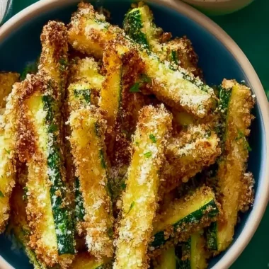 Crispy Garlic Parmesan Zucchini Fries Recipe