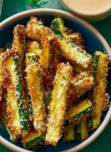 Crispy Garlic Parmesan Zucchini Fries Recipe