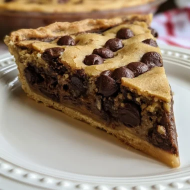 Delicious Chocolate Chip Cookie Pie Recipe (Easy and Irresistible!)