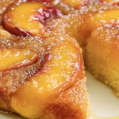 Delicious Peach Upside-Down Cake Recipe (Easy and Flavorful!)
