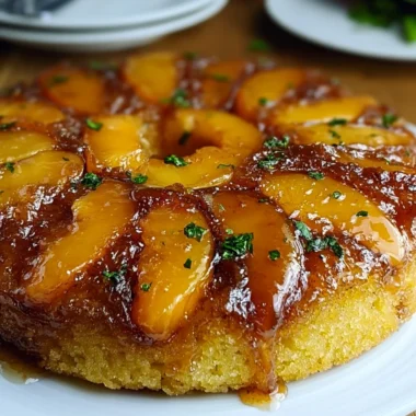 Delicious Peach Upside Down Cake Recipe (Perfect for Any Occasion)