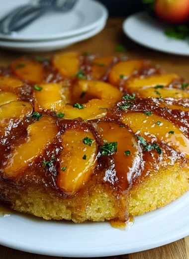 Delicious Peach Upside Down Cake Recipe (Perfect for Any Occasion)