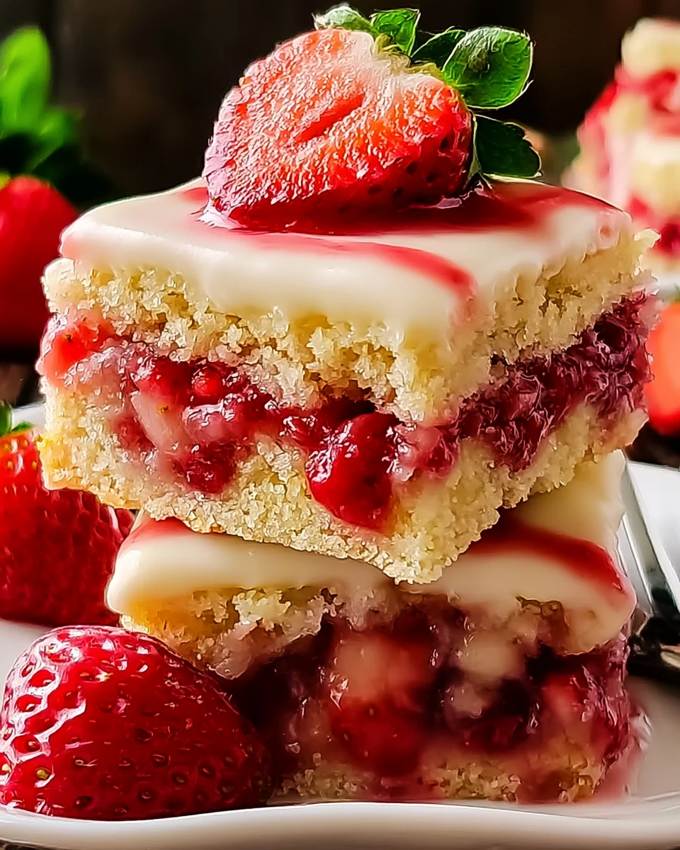 Delicious Strawberry Shortcake Bars Recipe