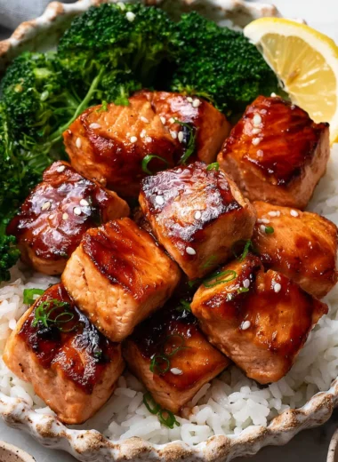 Deliciously Easy Blackstone Salmon Bites Recipe