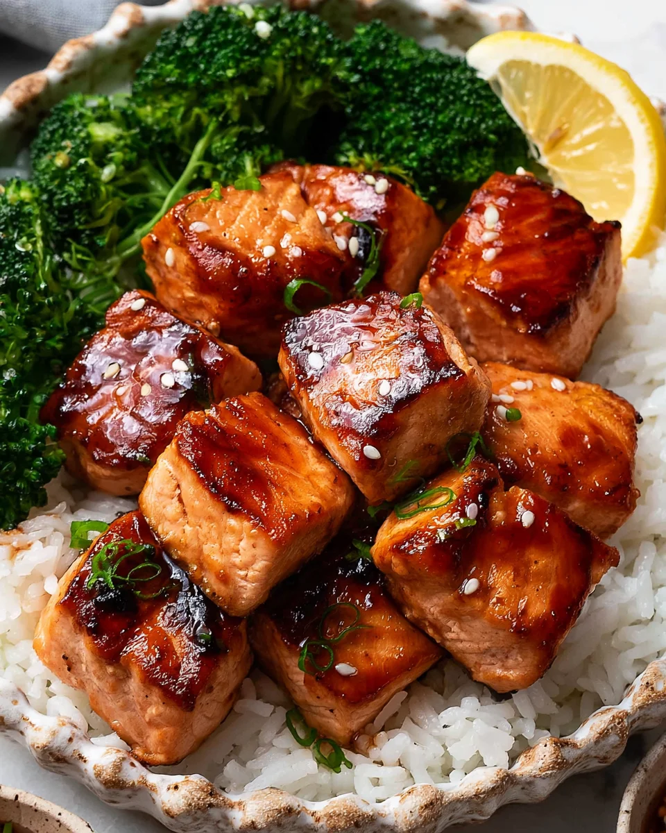 Deliciously Easy Blackstone Salmon Bites Recipe