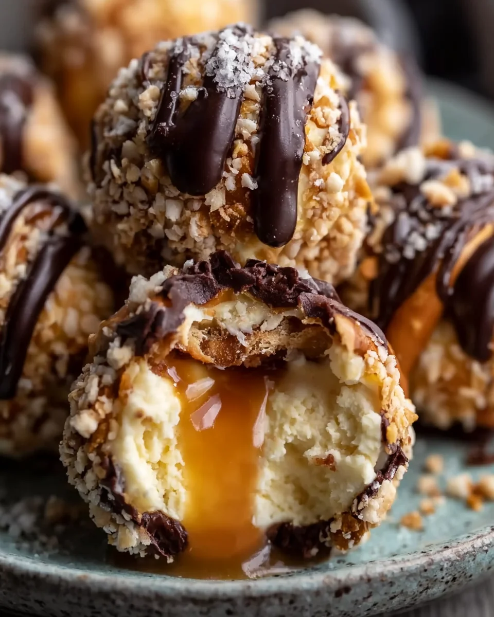 Deliciously Easy Salted Caramel Pretzel Cheesecake Balls Recipe