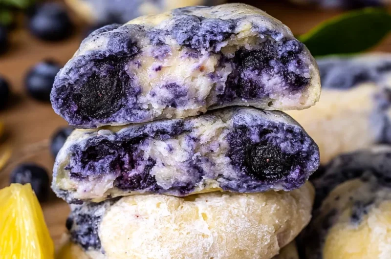 Delightful Lemon Blueberry Cheesecake Cookies Recipe