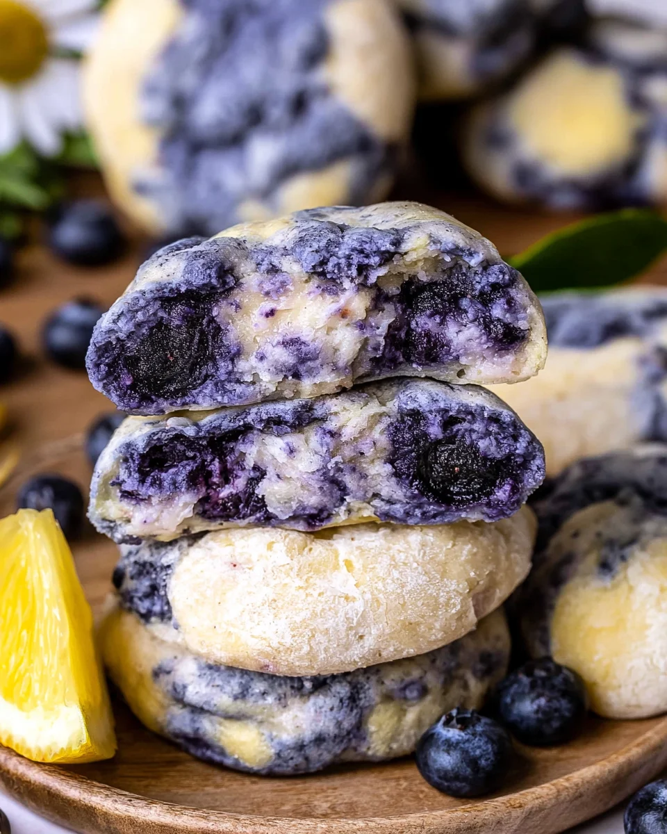 Delightful Lemon Blueberry Cheesecake Cookies Recipe