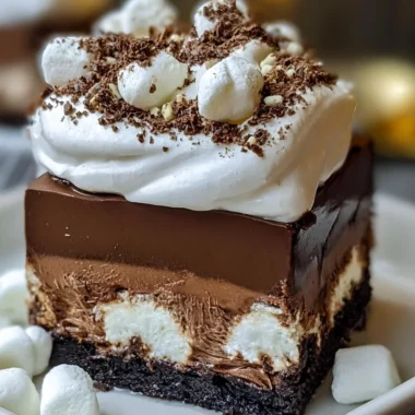 Delightful No-Bake Hot Chocolate Layered Dessert Recipe