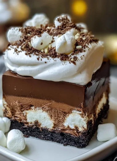 Delightful No-Bake Hot Chocolate Layered Dessert Recipe