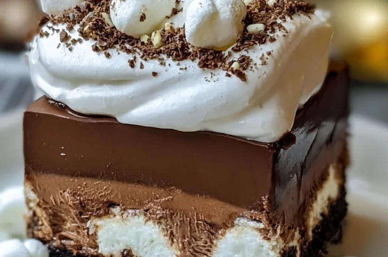 Delightful No-Bake Hot Chocolate Layered Dessert Recipe