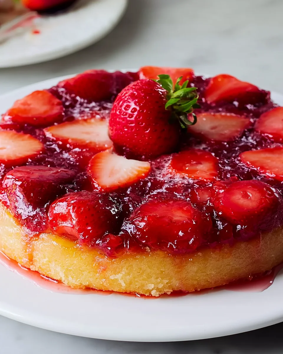 Delightful Strawberry Upside Down Cake Recipe