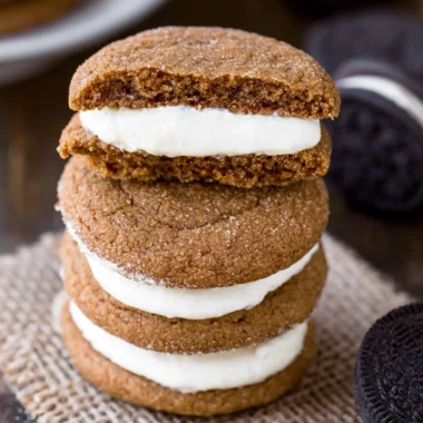 Delightfully Soft Molasses Cream Pie Cookies Recipe