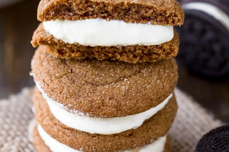 Delightfully Soft Molasses Cream Pie Cookies Recipe