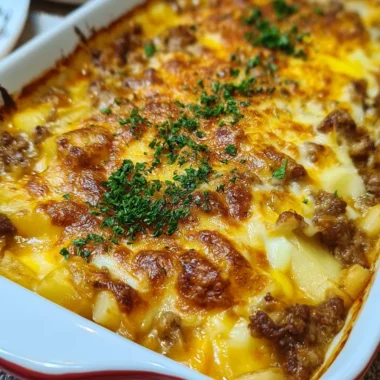 Easy Hamburger and Potato Casserole Recipe