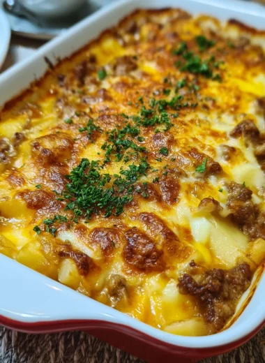 Easy Hamburger and Potato Casserole Recipe